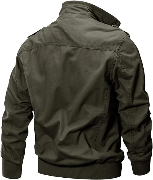 Cotton Lightweight Multi Pockets Zip Jackets Windbreaker - Image 4
