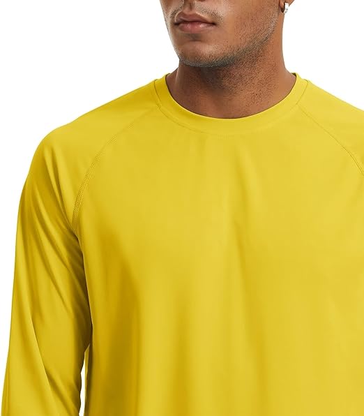 Men UV sunscreen yellow long sleeved clothes - Image 6