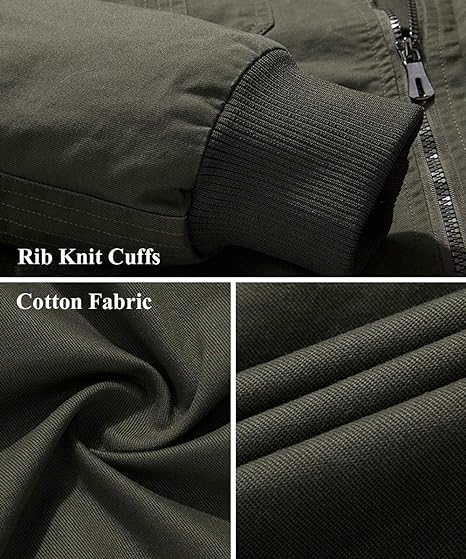 Cotton Lightweight Multi Pockets Zip Jackets Windbreaker - Image 3