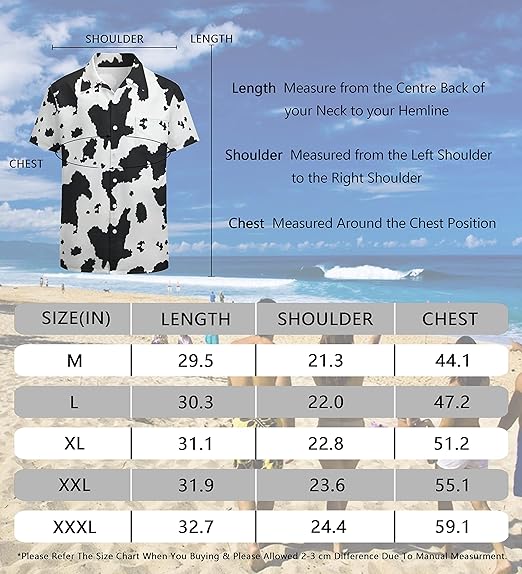 Mens Button Funky Short Sleeve Casual Hawaiian Beach Shirt - Image 4