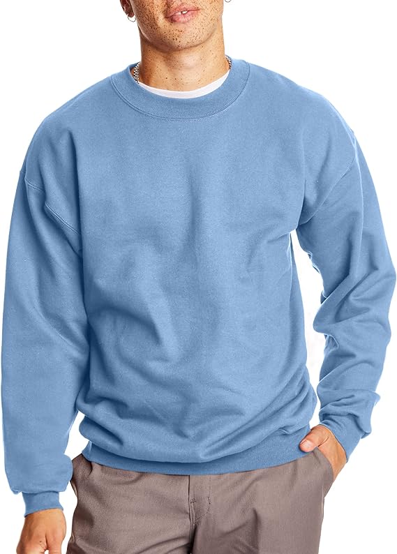 Heavyweight Fleece Sweatshirt Crewneck Pullover for Men