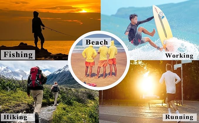 Men UV sunscreen yellow long sleeved clothes - Image 3