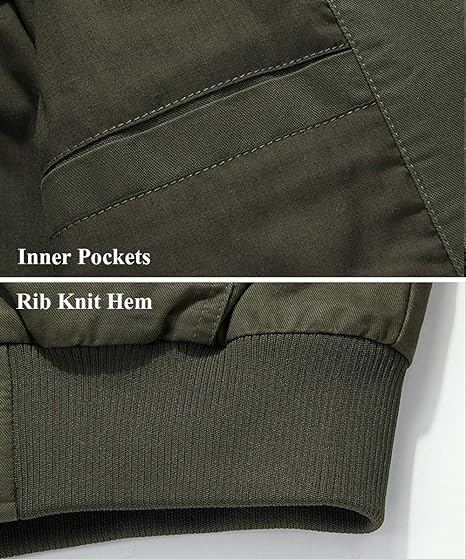 Cotton Lightweight Multi Pockets Zip Jackets Windbreaker - Image 2