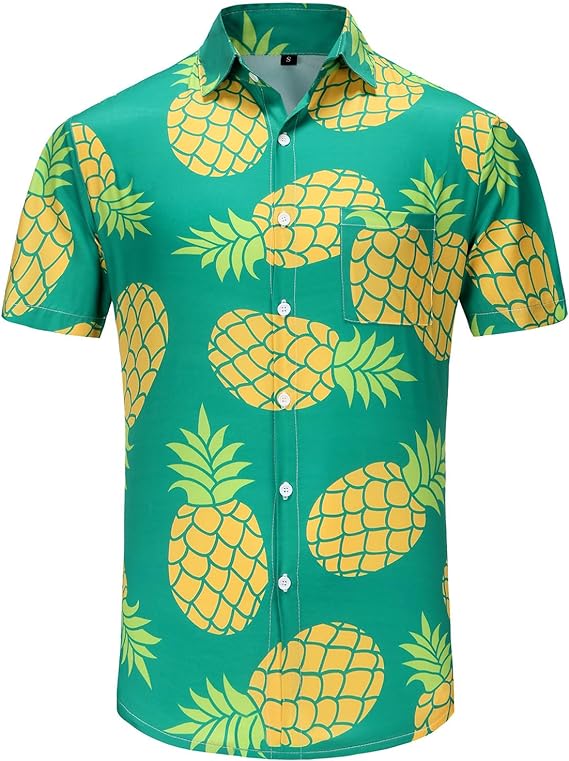 Hawaiian Shirt for Men Palm Beach Tropical Vacation Shirts - Image 2