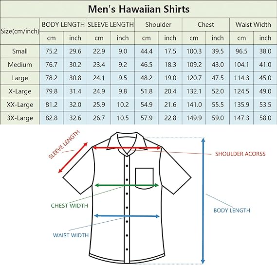 Hawaiian Shirt for Men Palm Beach Tropical Vacation Shirts - Image 7