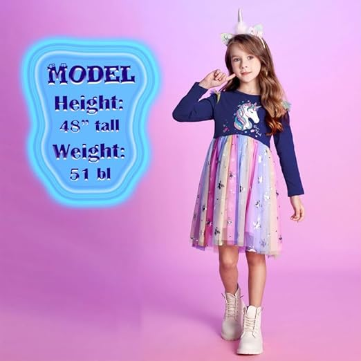 Girls Dresses Winter Long Sleeve Party Gifts for 3-7 Years - Image 2