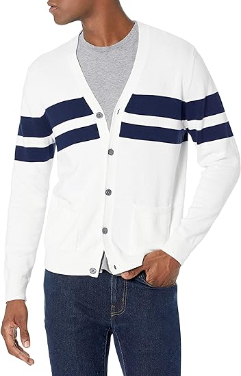 Men cotton cardigan sweater