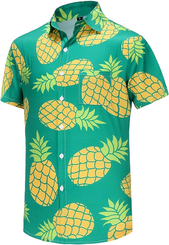 Hawaiian Shirt for Men Palm Beach Tropical Vacation Shirts - Image 3