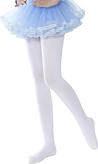 Girls Microfiber Soft Opaque Footed Tights and Stockings