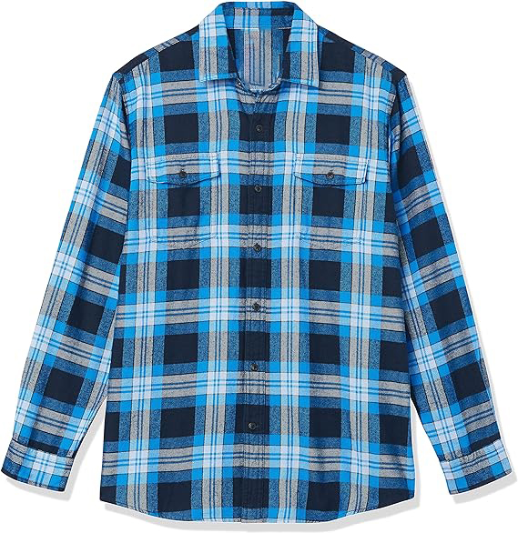 Men Regular Fit Long Sleeve Two Pocket Flannel Shirt - Image 2