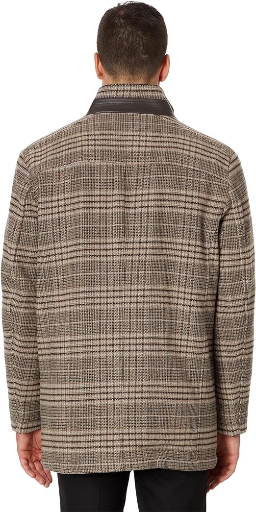Brown Plaid Button jacket - Image 4
