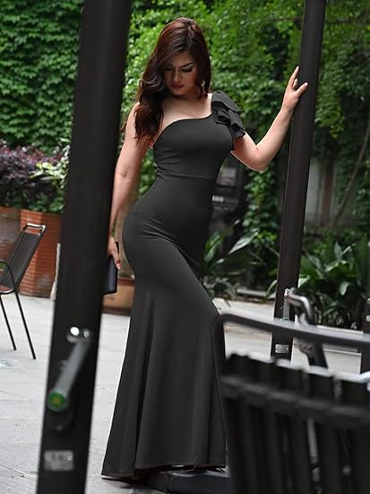 Women Sexy Sleeveless One Long Formal Dress - Image 3